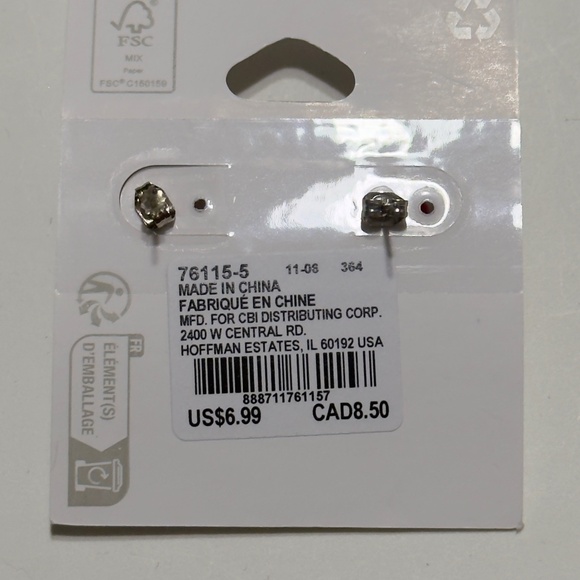 Christmas wreath earrings - Picture 3 of 3